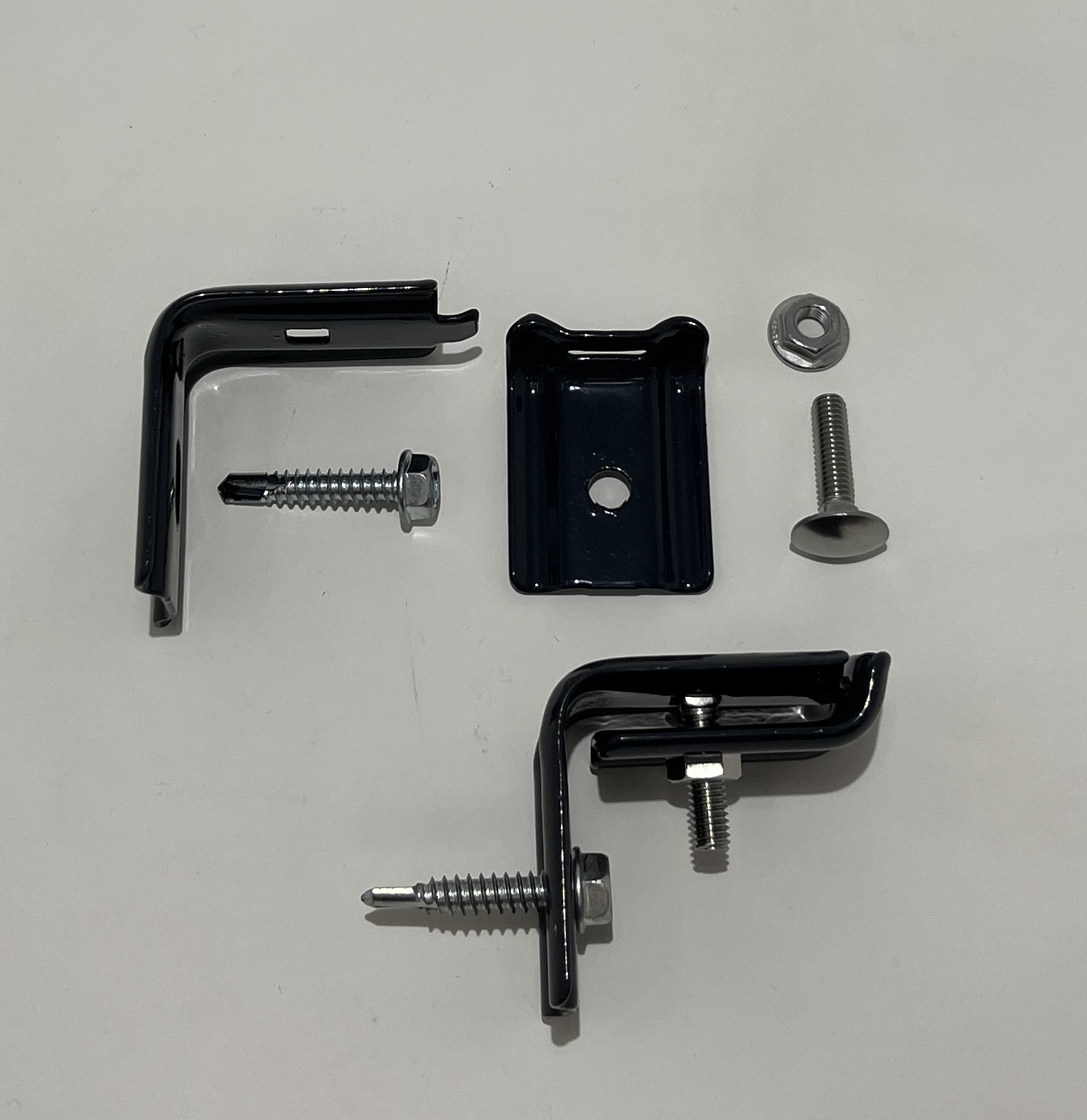 Artikelhauptbild Edelstahlwinkel für Zaunanschluss, anthrazit