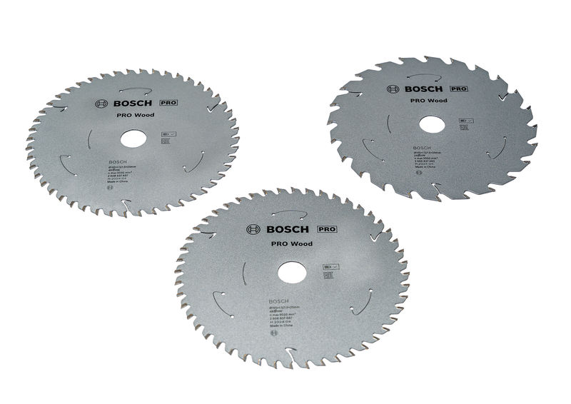 Bosch PRO Wood Sägeblatt-Set für präzise Holzschnitte. Produktbild