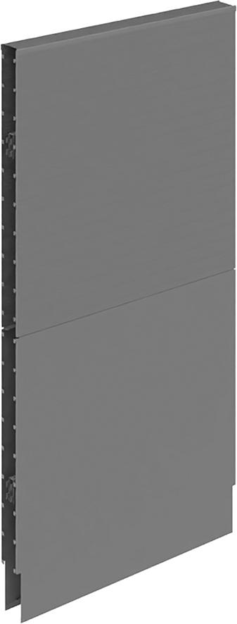 Akustik-Wandelement B1000 x H 2000 mm RAL 7037 geschlossen Akustik-Wandelement B1000 x H 2000 mm RAL 7037 geschlossen