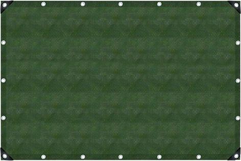 Gewebeplane oliv 2x3m UV-stabilis. Ösen 50 cm