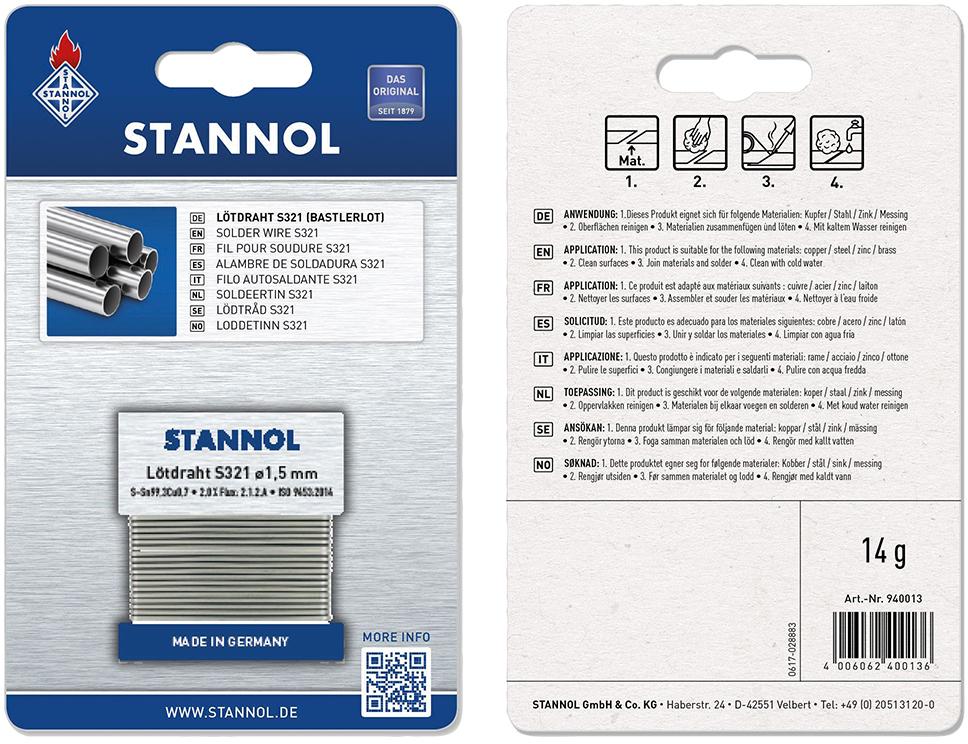 Bastlerlot Nr. 940013 SB 1 m Stannol Bastlerlot Nr. 940013 SB 1 m Stannol