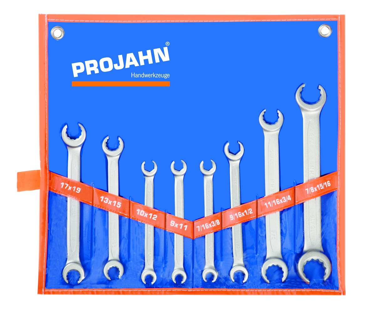 Artikelhauptbild Offener Doppelringschluessel Satz 8tlg 9 x 11 - 10 x 12 - 13 x 15 - 14 x 17 mm - 3/8" x 7/16" - 1/2" x 9/16" - 11/16" x 3/4" - 7/8" x 15/16"
