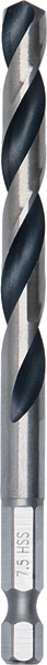 HSS PointTeQ Sechskantbohrer 7,5 mm