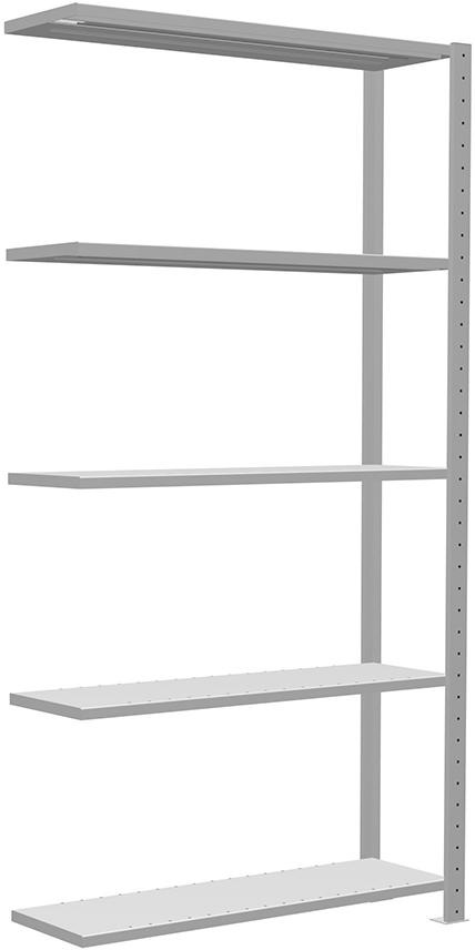 Steckregal B1000xT300xH2000 mm Anbaufeld 5 Böden vzk Fachlast 150kg Steckregal B1000xT300xH2000 mm Anbaufeld 5 Böden vzk Fachlast 150kg