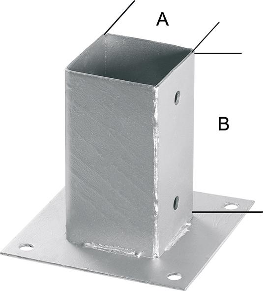 Aufschraubhülse tzn 101 vierkant E-NORMpro Aufschraubhülse tzn 101 vierkant E-NORMpro
