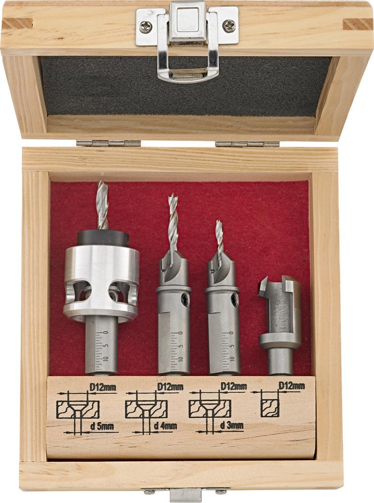 Terrassendielenbohrer Set5-tlg. FORTIS 3,4,5 mm + Zubehör Terrassendielenbohrer Set5-tlg. FORTIS 3,4,5 mm + Zubehör