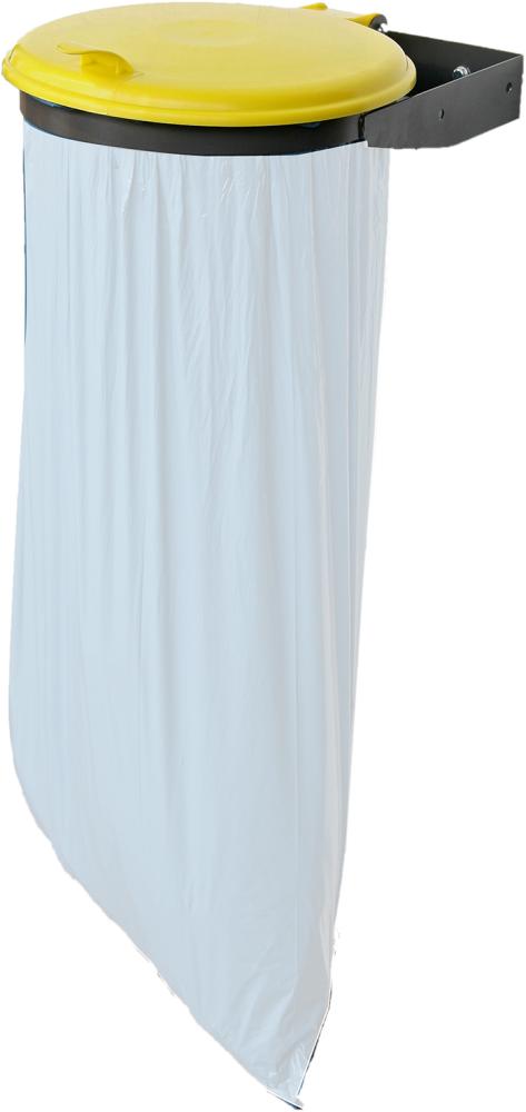 Müllsackhalterung Wand 70-120 l, Deckel gelb Müllsackhalterung Wand 70-120 l, Deckel gelb