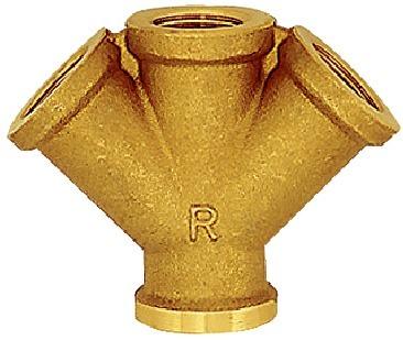 Verteiler 2-fach, MessingIG G1/2" RIEGLER Verteiler 2-fach, MessingIG G1/2" RIEGLER