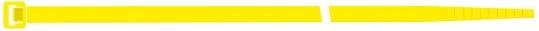 Kabelbinder Nylon gelb 280x4,5mm a100Stück SapiSelco