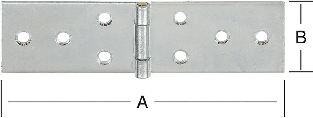 TischBänder breit 100x32 mm Nr. 505100Z VORMANN