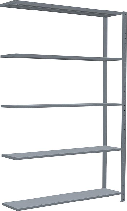 Steckregal B1300xT300xH2000 mm Anbaufeld 5 Böden vzk Fachlast 150kg Steckregal B1300xT300xH2000 mm Anbaufeld 5 Böden vzk Fachlast 150kg