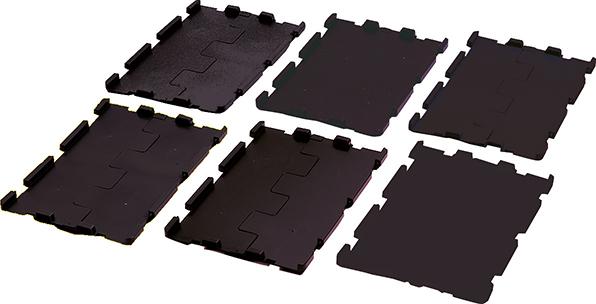 Klappdeckel schwarz f.Transport-Stapelkasten B300xT200 mm VE 4 Stk. LA-KA-PE