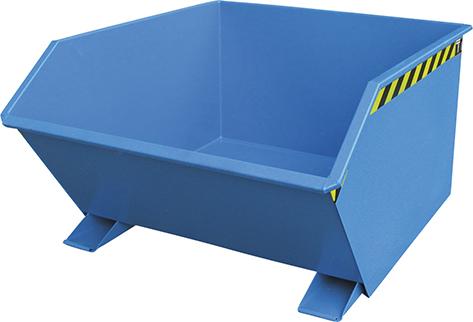 Kippbehälter GU 1000 l B1280xT1640xH780 mm RAL5012 Tragkraft 1500kg Kippbehälter GU 1000 l B1280xT1640xH780 mm RAL5012 Tragkraft 1500kg