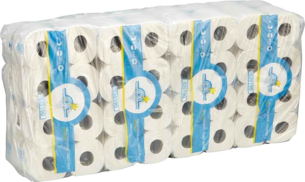 Toilettenpapier Tissue 3-lagig naturw. 64 Rollen Toilettenpapier Tissue 3-lagig naturw. 64 Rollen