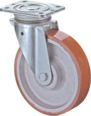 Lenkrolle 125mm N100.C10 Platte,Polyure Guss,KL N100.C10.129 BS ROLLEN Lenkrolle 125mm N100.C10 Platte,Polyure Guss,KL N100.C10.129 BS ROLLEN