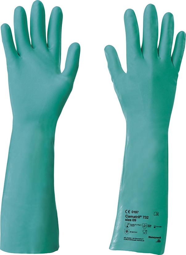 Handschuh Camatril 732, 400 mm,Gr. 7,grün Honeywell Handschuh Camatril 732, 400 mm,Gr. 7,grün Honeywell