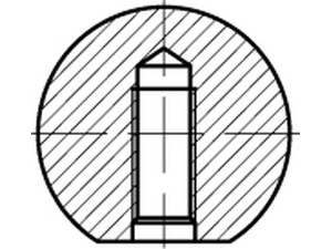 Kugelknöpfe DIN 319 Kunstst. C 16 M 4 schwarz Innengew. o. Buchse Kunstst S normal