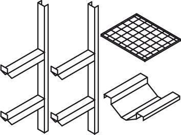 Fass-u. Gitterrostregal Fass-u. Gitterrostregal