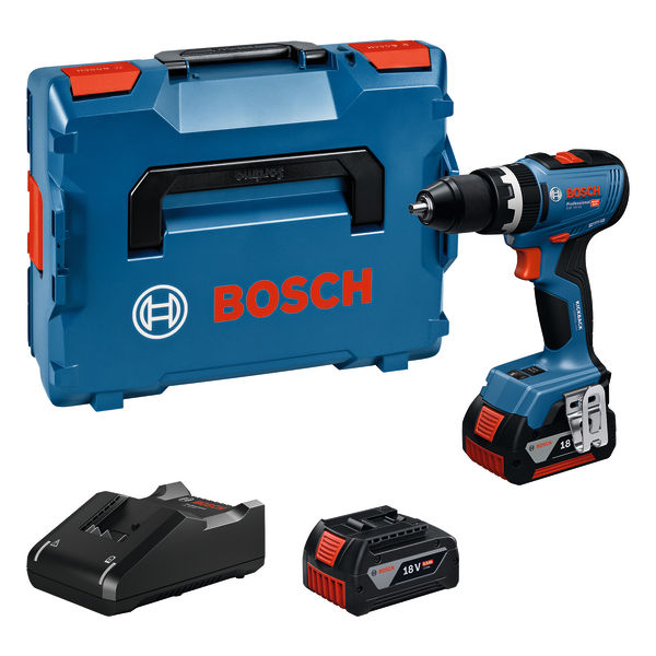 Akku-Schlagbohrschauber GSB 18V-65,  2 x Akku GBA 18V 5.0Ah, L-BOXX136N