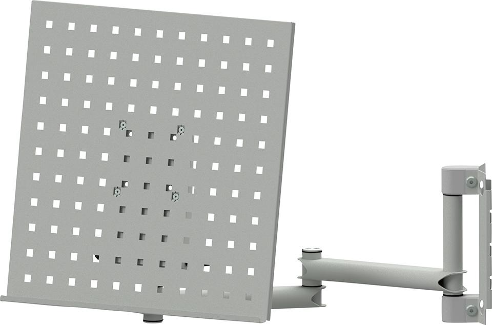 Gelenkarm mit Lochwand Gelenkarm mit Lochwand