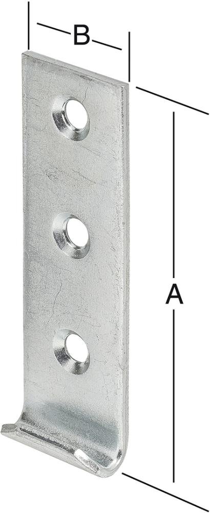 Schliesshaken gerade FormC Nr. 8025Z VORMANN