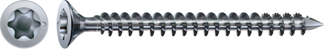 Artikelhauptbild ABC Spax-Holzbauschrauben WIROX Senkkopf, I-Stern  12 x 200 Vollgewinde CUT-Spitze, Fräsrippen am Kopf
