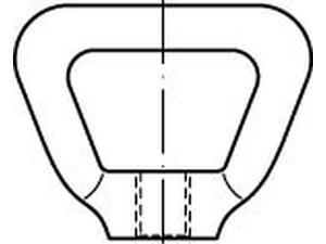 Korbmuttern DIN 80704 A 4 M 10 A 4 S normal