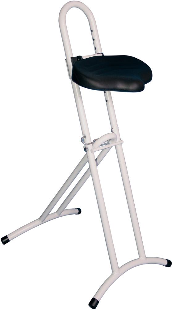 Stehhilfe Mod. 3680 klappbar, lichtgrau bis 80 kg, Sitz PU Sitzhöhe 610-860 mm Stehhilfe Mod. 3680 klappbar, lichtgrau bis 80 kg, Sitz PU Sitzhöhe 610-860 mm