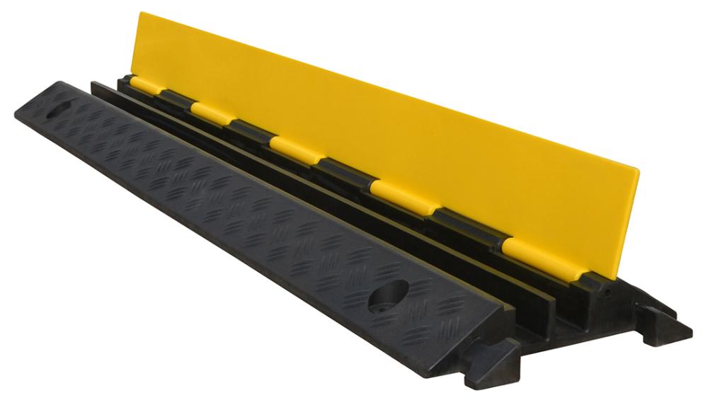 URBANUS Kabelbrücke 2-fach 980x240x45mm Gummischwarz/gelb 2 Kanäle