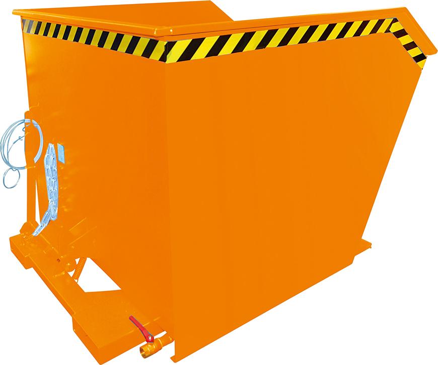 Spänebehälter SGU 1000 l 1280xT1640xH780 mm RAL2000 Tragkraft 1500kg mit Lochblechboden Spänebehälter SGU 1000 l 1280xT1640xH780 mm RAL2000 Tragkraft 1500kg mit Lochblechboden