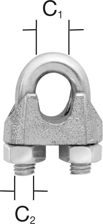 Seilklemme bis 6 mm verz. 2 St. VORMANN Seilklemme bis 6 mm verz. 2 St. VORMANN