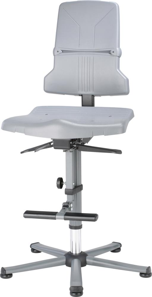 Bimos Arbeitsstuhl 9811-1000 Sintec 3 grau Sitzhöhe 580-850 mm m. Gleiter/Aufstiegshilfe Bimos Arbeitsstuhl 9811-1000 Sintec 3 grau Sitzhöhe 580-850 mm m. Gleiter/Aufstiegshilfe