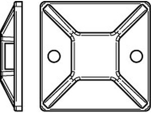 Befestigungssockel ART 82553 PA 6.6 B = max. 5,4 Befestig-Sockel, natur, SK MB4A S normal