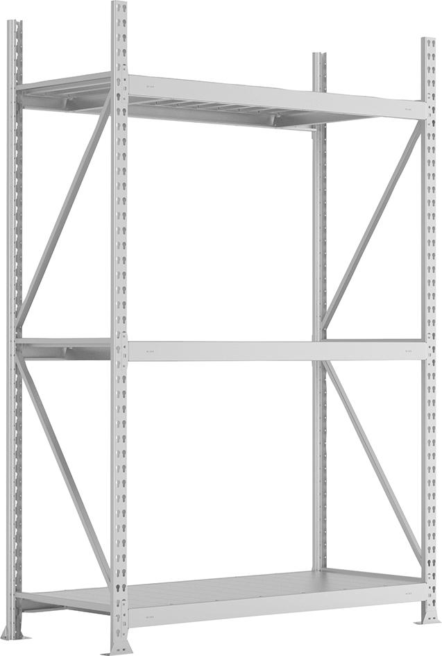 Weitspannregal MINI-RACK B1400xT1050xH2200 mm Anbaufeld 3 Stahlpaneele Fachlast 600 kg META Weitspannregal MINI-RACK B1400xT1050xH2200 mm Anbaufeld 3 Stahlpaneele Fachlast 600 kg META