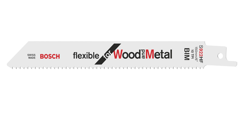 Säbelsägeblatt S 922 HF, Flexible for Wood and Metal, 2er-Pack