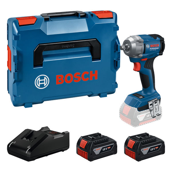 Akku-Drehschlagschrauber GDS 18V-350, 2 x Akku GBA 18V 4.0Ah in L-BOXX