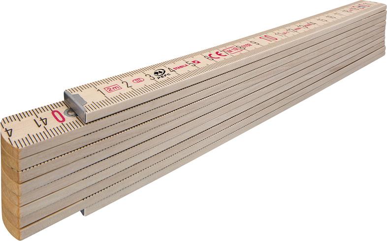 Gliedermaßstab Buche 2mx16mm natur Typ 407 Stabila