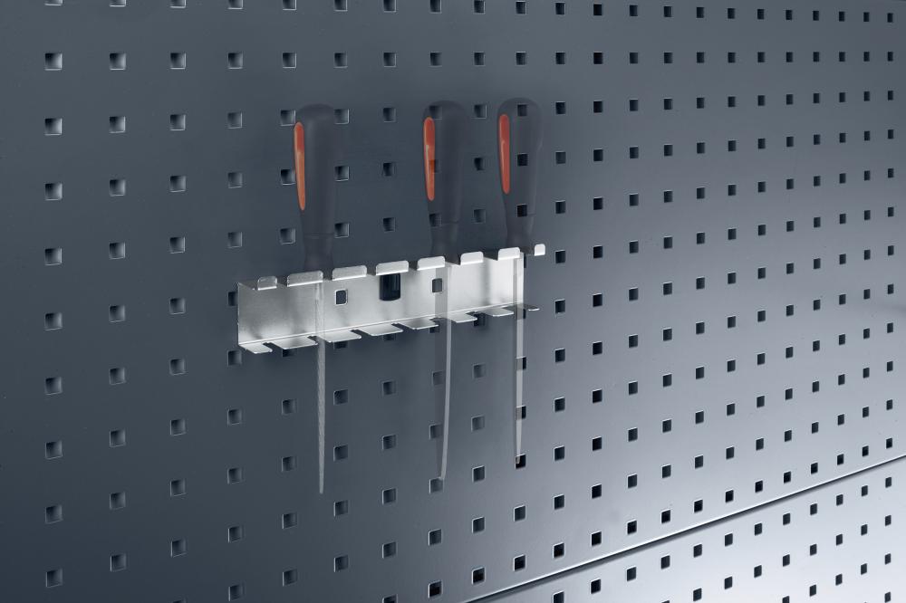 Schraubendreherhalter B225 mm 7 Aufnahmen für Lochplatten bott Schraubendreherhalter B225 mm 7 Aufnahmen für Lochplatten bott