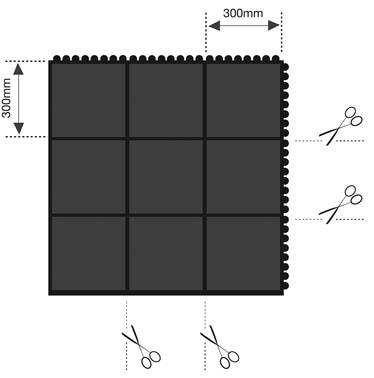 Randleiste mit Verbinder 1.0m, gelb Randleiste mit Verbinder 1.0m, gelb