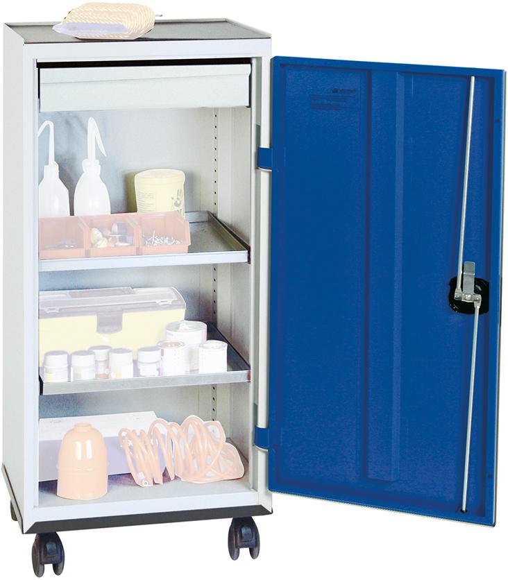 Werkzeugschrank S2000 RAL 7035/5010 1 Schublade 2 Wannenböden Werkzeugschrank S2000 RAL 7035/5010 1 Schublade 2 Wannenböden