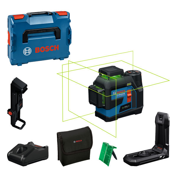 Linienlaser GLL 12V-100-33 CG, 1 x Akku GBA 12V 2.0Ah in L-BOXX