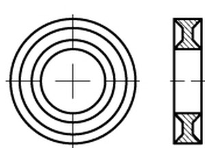 DUBO-Profilscheiben ART 88494 DUBO-Profil-Scheiben 198 f. Sk.-Schrauben M 3 S normal