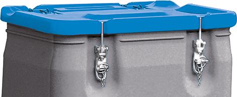 Mobil-Box 170 l Box grau / Deckel blau Mobil-Box 170 l Box grau / Deckel blau