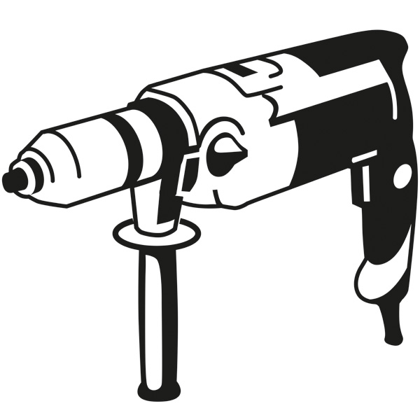 Schlagbohrmaschine Logo/Symbolbild