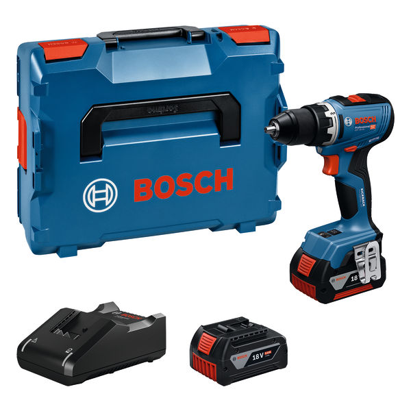 Akku-Bohrschrauber GSR 18V-65,  2 x Akku GBA 18V 5.0Ah, L-BOXX 136