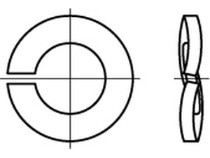 Federringe DIN 128 1.4310 B 10 S normal