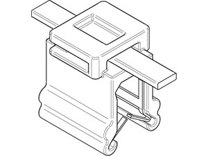 Befestigungsbinder ART 82521 Befestigungsbinder m. Edgeclip PA66W schwarz 4,6 x 200 S normal