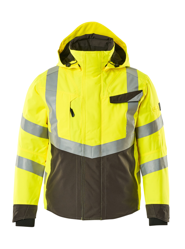MASCOT® Hastings Winterjacke Größe 2XL, hi-vis gelb/dunkelanthrazit