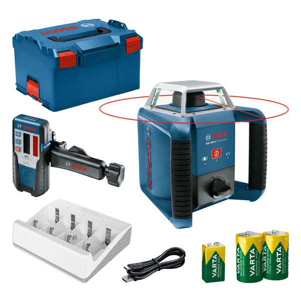 Rotationslaser GRL 400 H + LR 1 in L-BOXX
