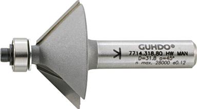 HW-Fasefräser D31,8 l12,745 Grad Z2 S8 Guhdo HW-Fasefräser D31,8 l12,745 Grad Z2 S8 Guhdo